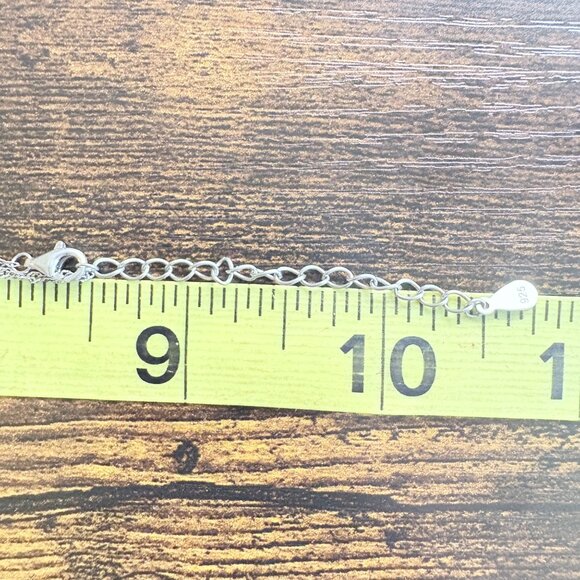 VTG Sterling Silver 925 Yin Yang Circle Pendant Necklace Size 18" Adjustable - Picture 11 of 14